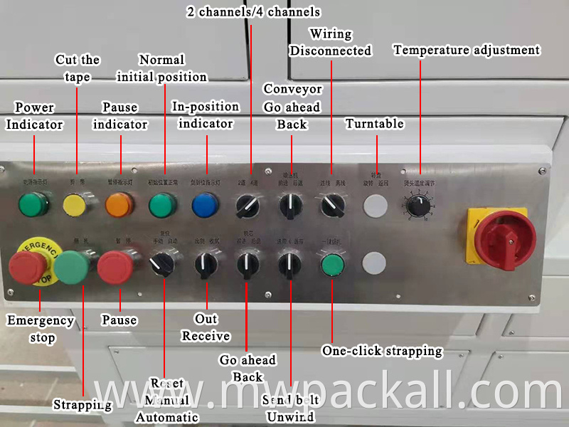 fully automatic pallet strapping machine vertical side pallet roller conveyor with turntable